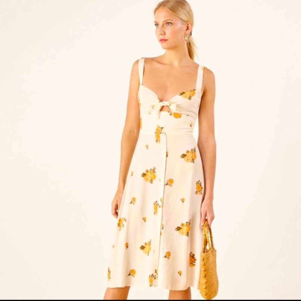 Reformation Midi Floral Dress